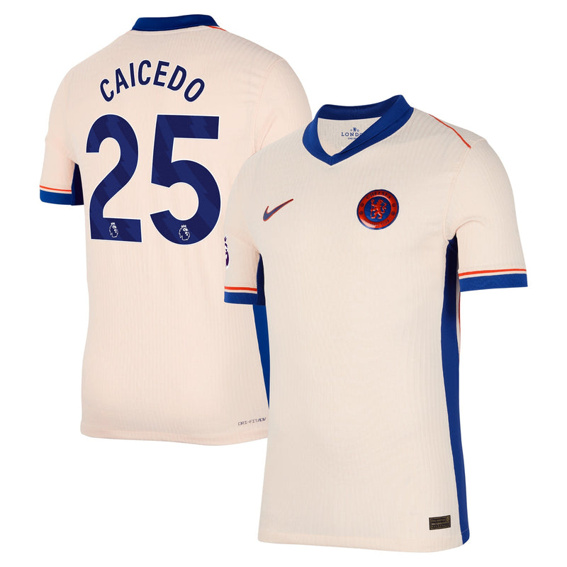 Moisés Caicedo Chelsea Nike 2024/25 Away Player Jersey - Orange