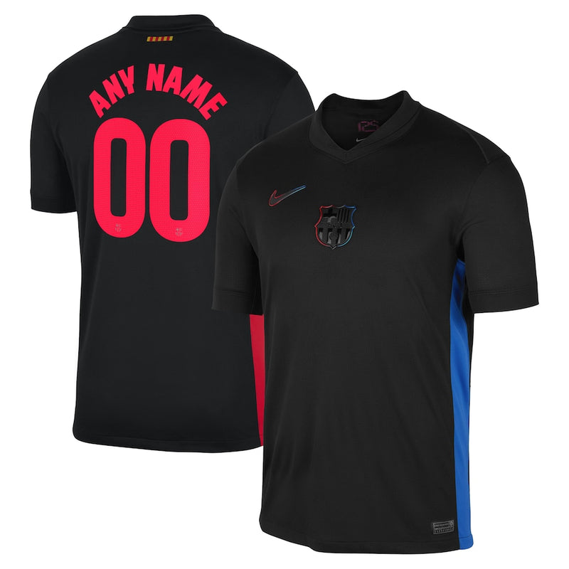 Barcelona Nike 2024/25 Away Custom Jersey - Black