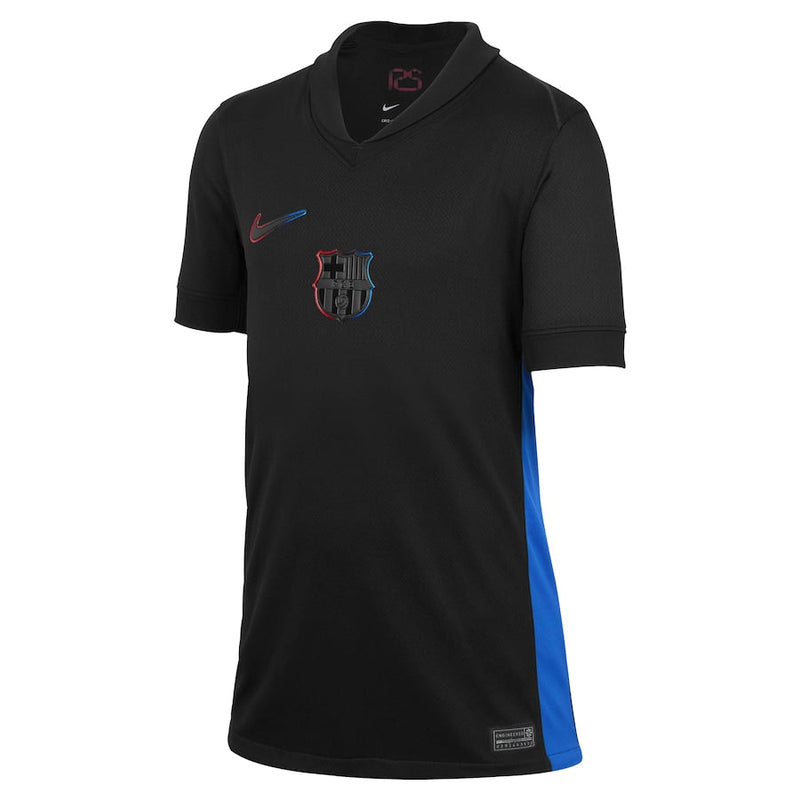 Barcelona Nike Youth 2024/25 Away Custom Jersey - Black