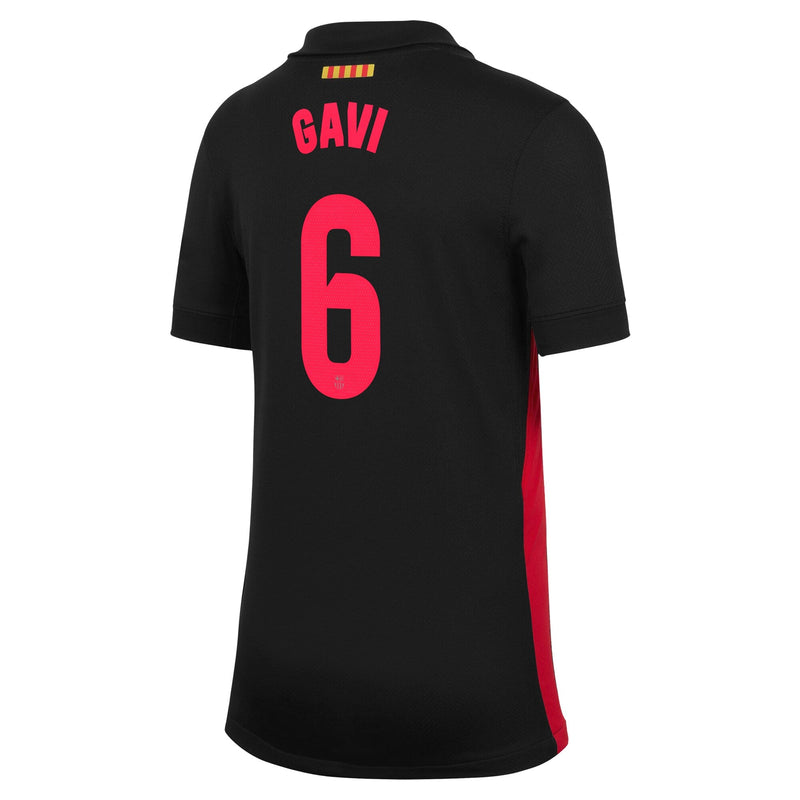 Gavi Barcelona Nike Youth 2024/25 Away Player Jersey - Black