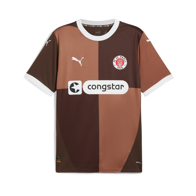 St. Pauli Puma 2024/25 Home Jersey - Brown