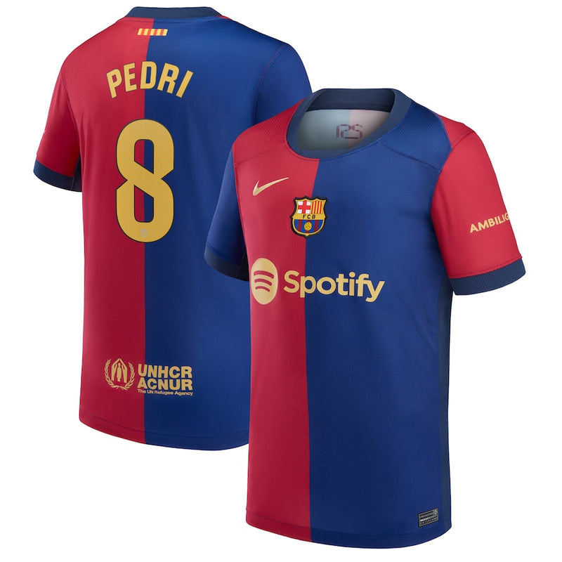 Pedri Barcelona Nike Youth 2024/25 Home Player Jersey - Royal