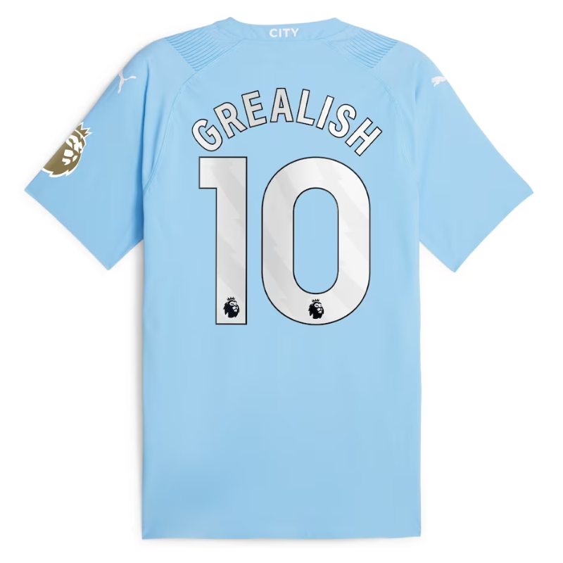 Jack Grealish Manchester City Team  Puma 2023/24  Player Authentic Jersey - Sky Blue