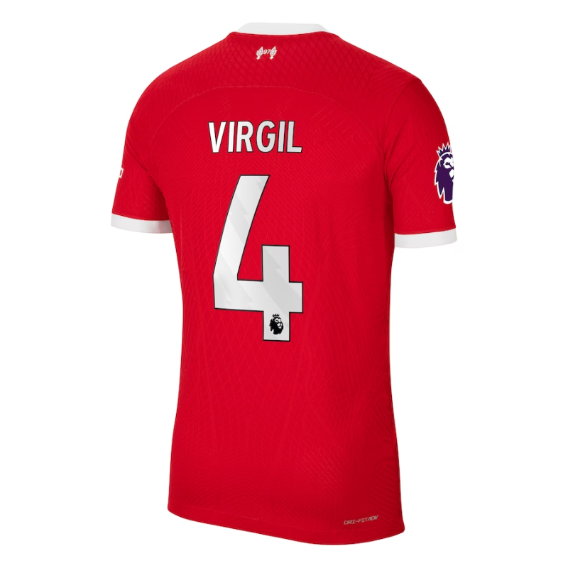 Virgil Van Dijk Liverpool Nike 2023/24 Home Player Authentic Jersey - Red