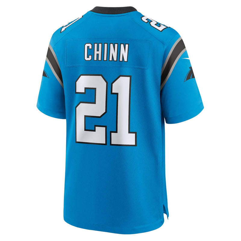 Carolina Panthers Nike Alternate Game Jersey - Blue - Jeremy Chinn - Mens