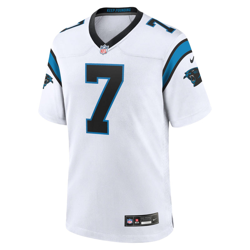 Carolina Panthers Nike Game Road Jersey - White - Shaq Thompson - Mens