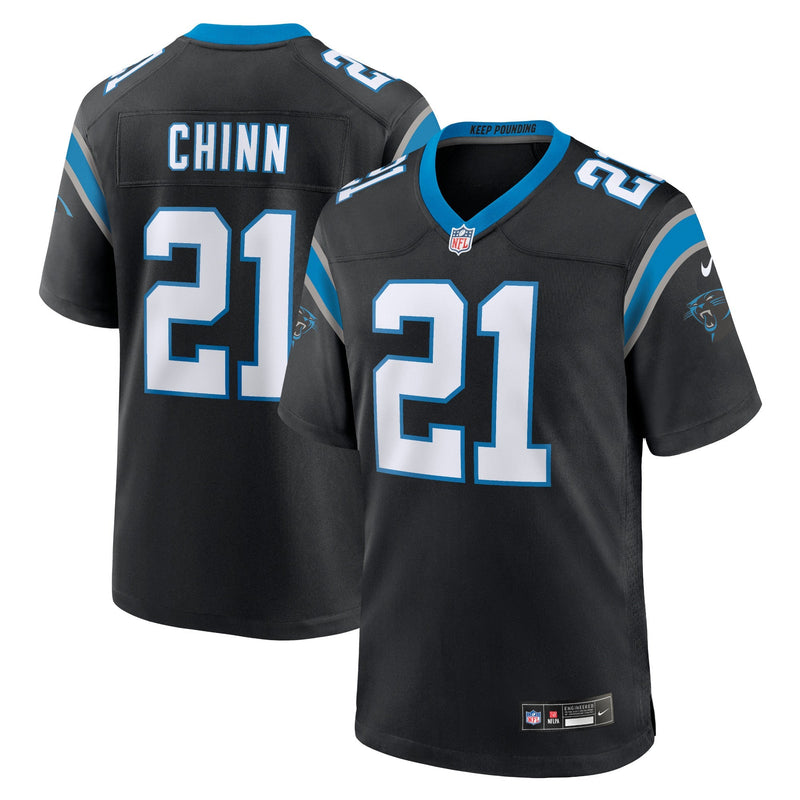 Carolina Panthers Nike Home Game Team Colour Jersey - Black - Jeremy Chinn - Mens