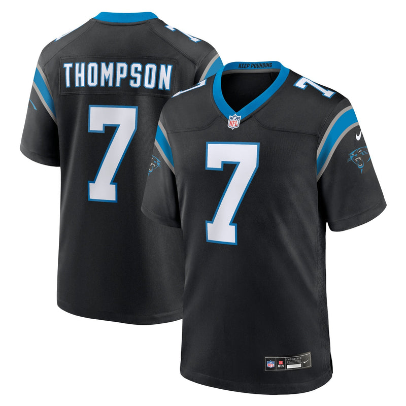 Carolina Panthers Nike Home Game Team Colour Jersey - Black - Shaq Thompson - Mens