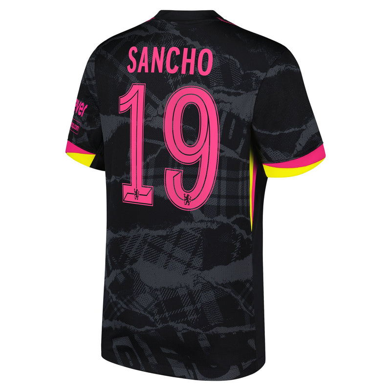 Chelsea Cup Nike Third Stadium Shirt 2024-25 with Sancho 19 printing