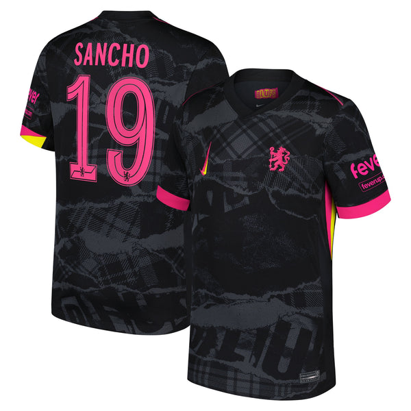 Chelsea Cup Nike Third Stadium Shirt 2024-25 with Sancho 19 printing