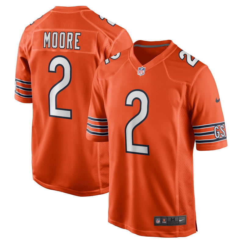 Chicago Bears Nike Game Ausweichtrikot – Weiß – D.J. Moore - Herren