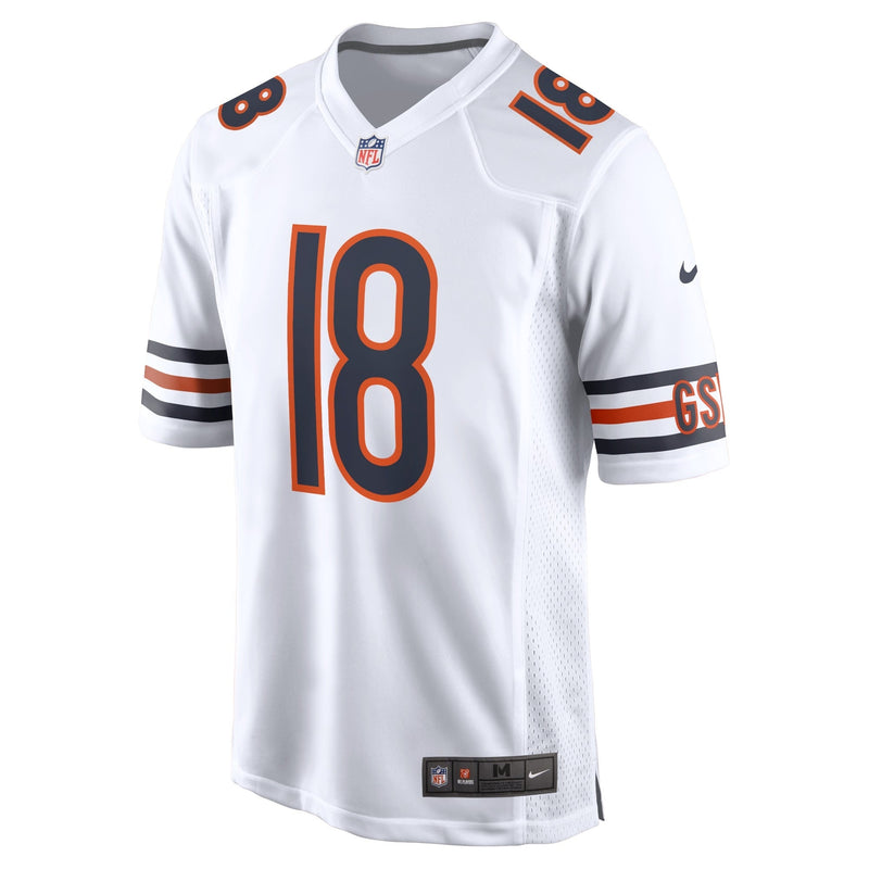 Chicago Bears Nike Game Away Jersey - White - Caleb Williams - Men