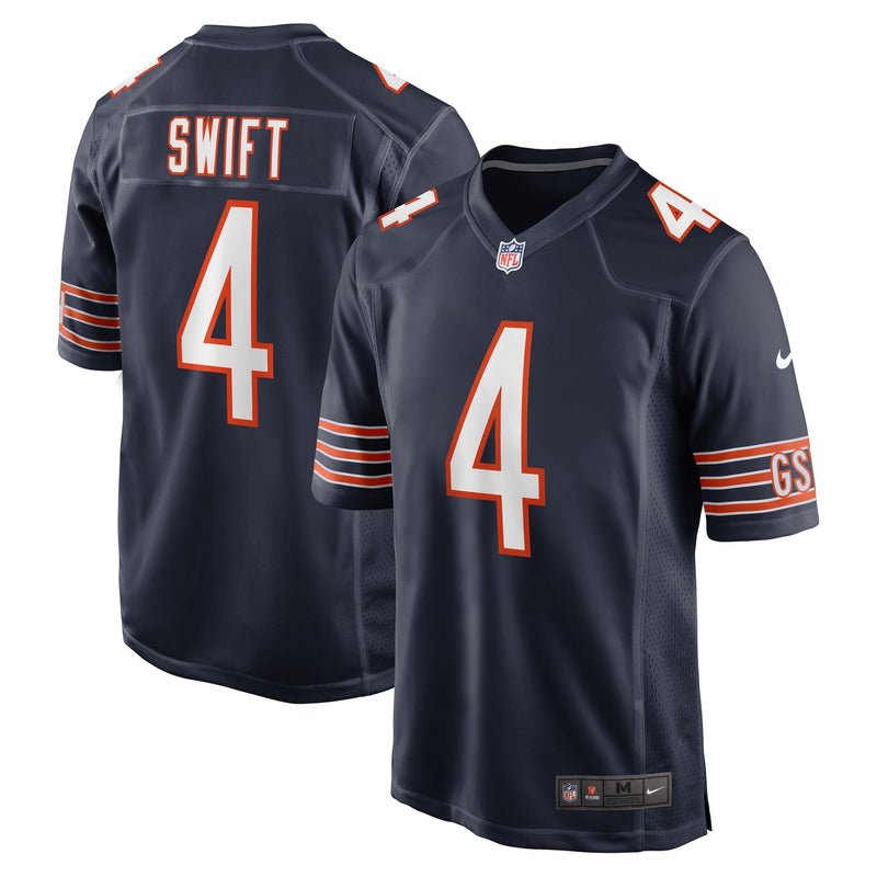 Chicago Bears Nike Home Game Jersey - Navy - D'Andre Swift - Mens