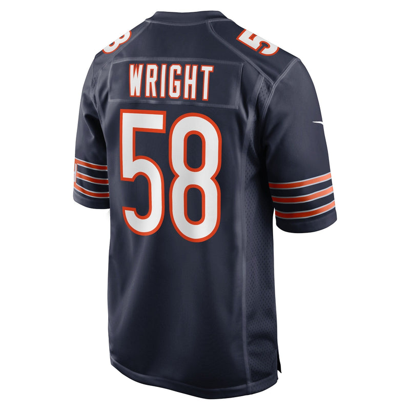 Chicago Bears Nike Home Game Jersey - Navy - Darnell Wright - Mens