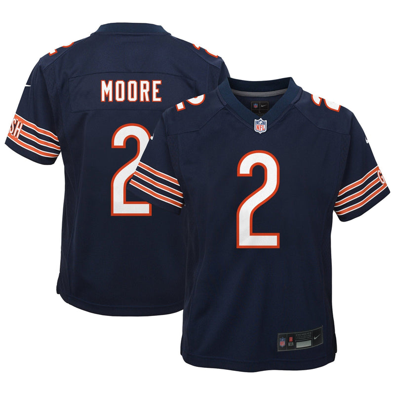 Chicago Bears Nike Home Jersey – Navy – DJ Moore – Kids