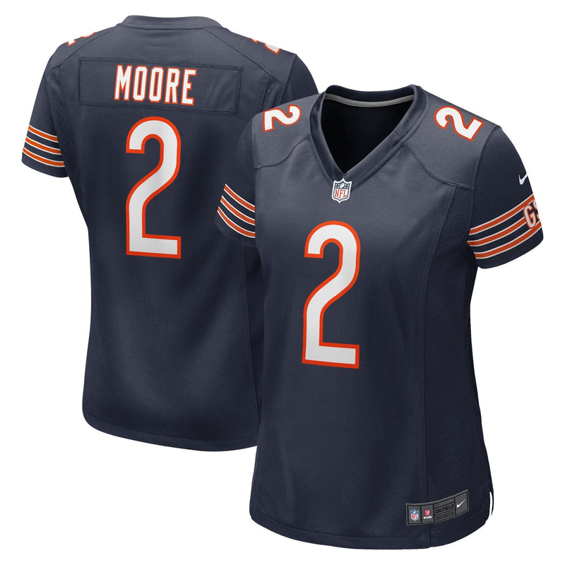 Chicago Bears Nike Game Home Jersey – Navy – DJ Moore - Women