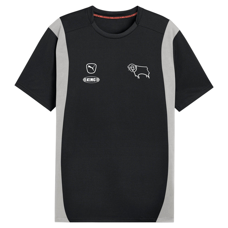 Derby County Puma Pro Warm Up Jersey - Black