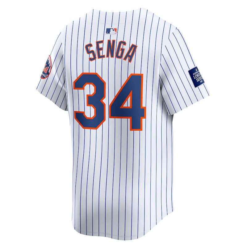 Kodai Senga New York Mets Nike 2024 MLB World Tour London Series Home Limited Player Jersey - White