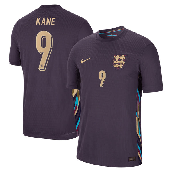 England Nike Dri Fit Adv Away Match Shirt 2024 with Kane 9 printing