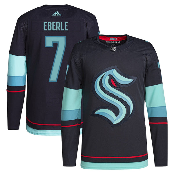 Jordan Eberle Seattle Kraken adidas Home Primegreen Authentic Pro Player Jersey - Deep Sea Blue