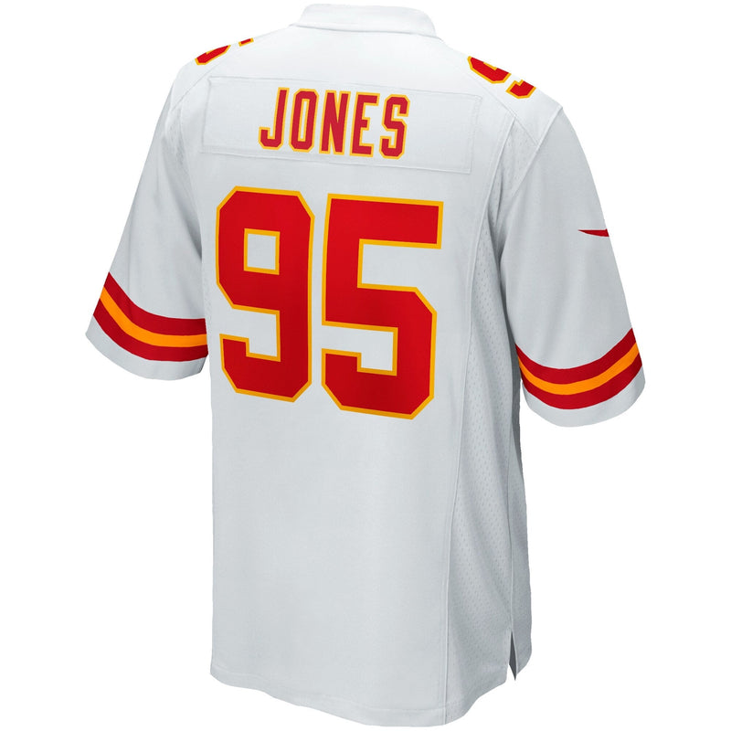 Kansas City Chiefs Nike Game Road Jersey - White - Chris Jones - Mens