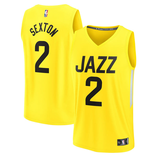 Collin Sexton Utah Jazz Fanatics Fast Break Jersey - Icon Edition - Gold