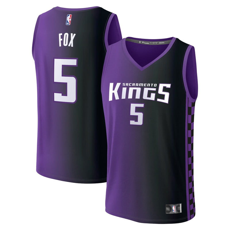 De'Aaron Fox Sacramento Kings Fanatics Fast Break Player Jersey - Statement Edition - Purple