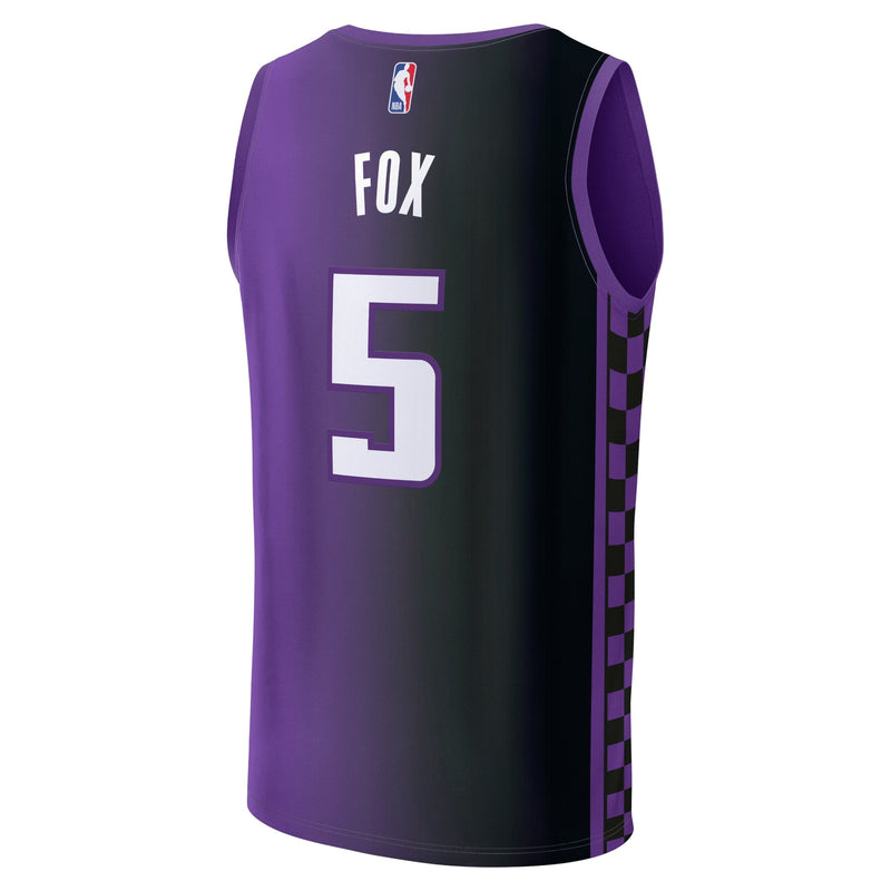 De'Aaron Fox Sacramento Kings Fanatics Fast Break Player Jersey - Statement Edition - Purple