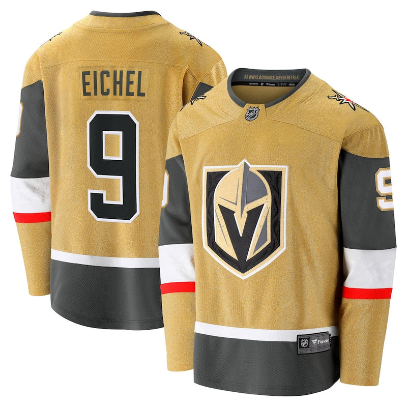 Jack Eichel Vegas Golden Knights Fanatics Alternate Premier Breakaway Player Jersey - Gold