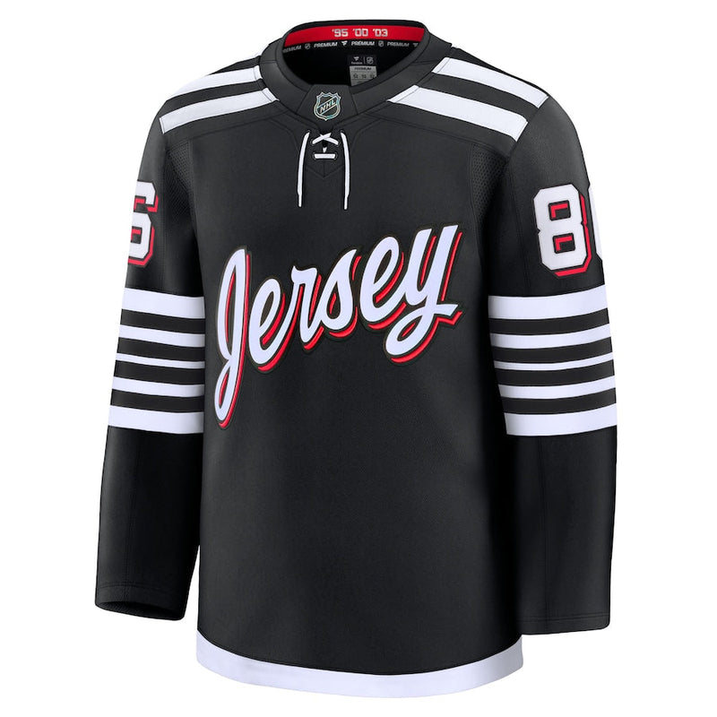 Jack Hughes New Jersey Devils Fanatics Alternate Premium Jersey - Black