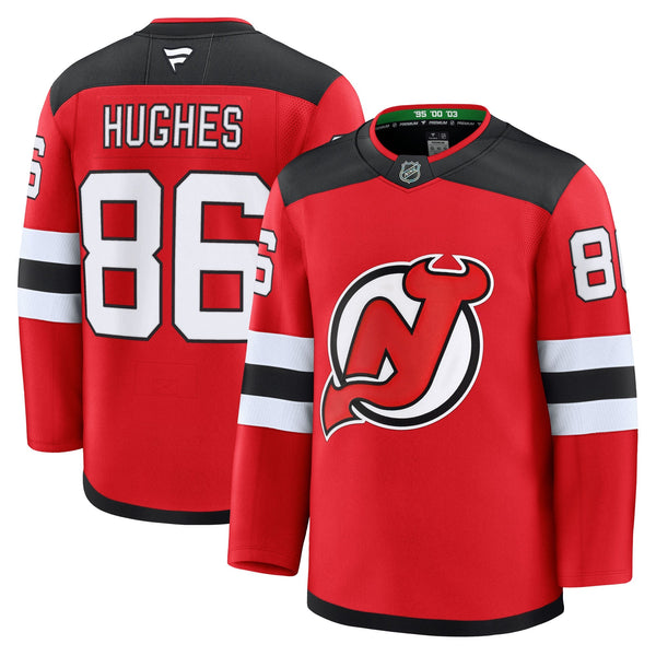 Jack Hughes New Jersey Devils Fanatics Home Premium Jersey - Red