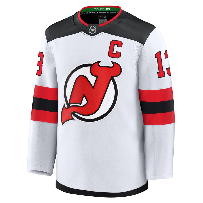 Nico Hischier New Jersey Devils Fanatics Away Premium Jersey - White