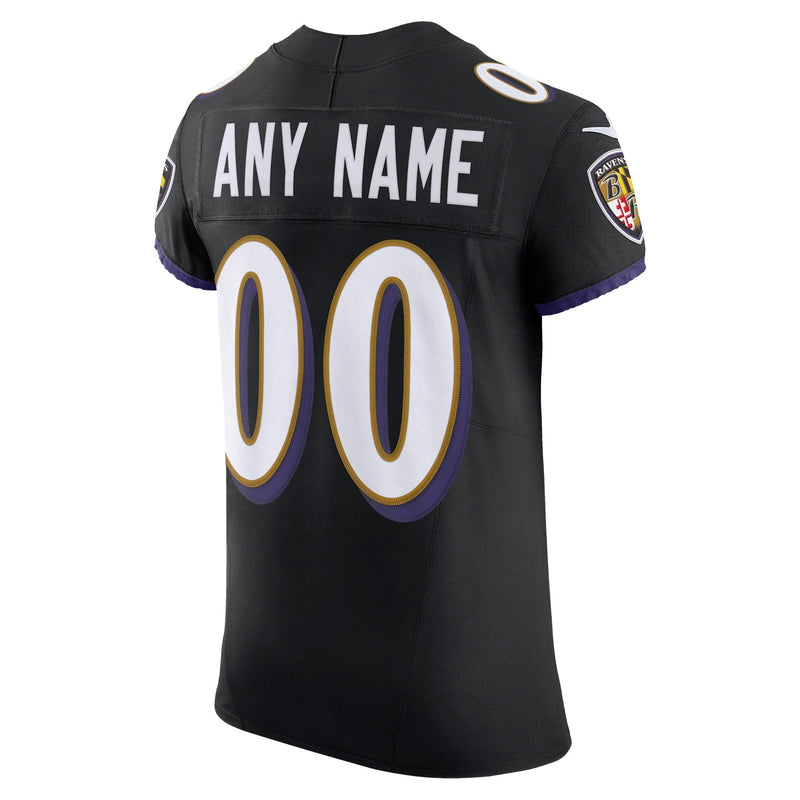 Baltimore Ravens Nike Vapor F.U.S.E. Elite Custom Jersey - Black