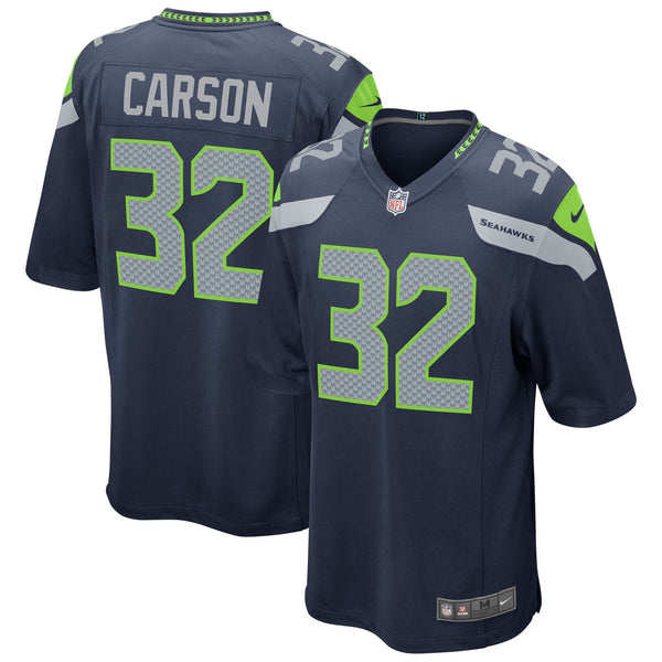 Chris Carson Seattle Seahawks Nike Game Player Jersey - Navy