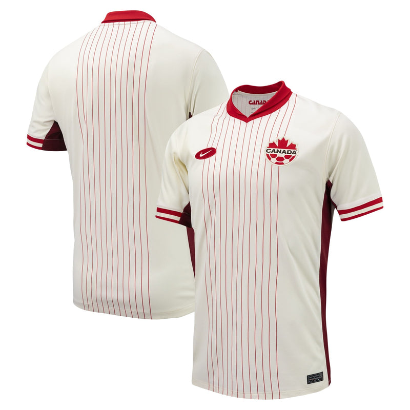 Canada Soccer Nike Men's 2024 Away Jersey - Cream