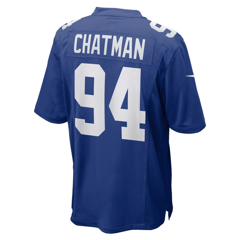 Elijah Chatman New York Giants Nike Team Game Jersey - Royal