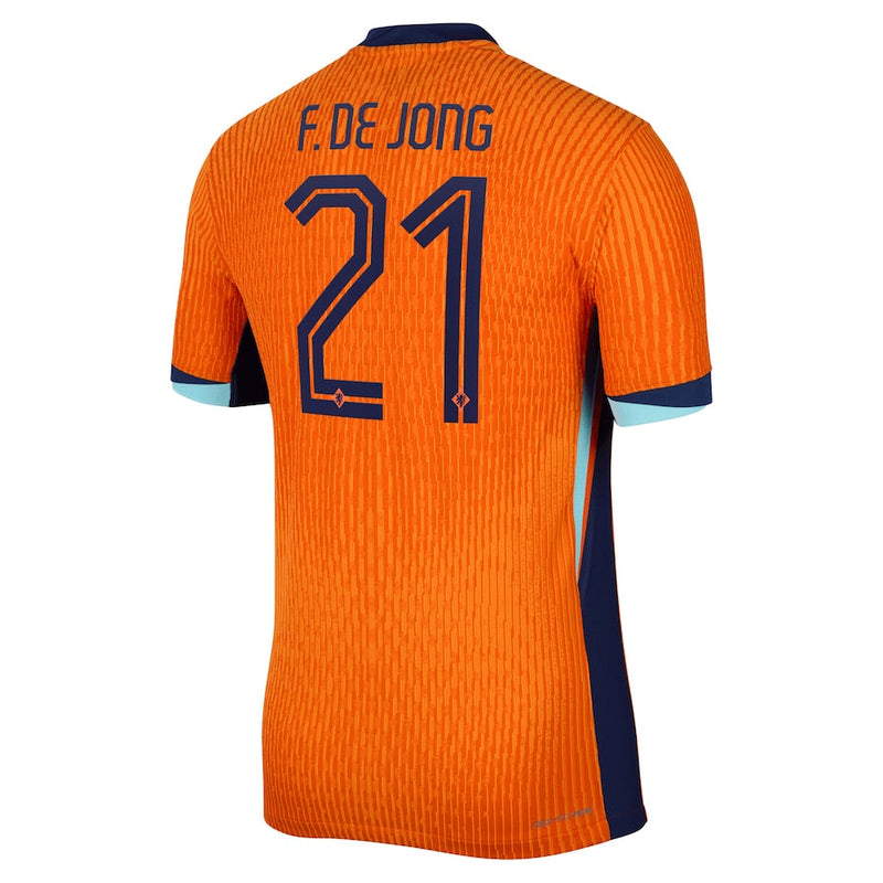 Frenkie de Jong Netherlands National Team Nike 2024 Home Jersey - Orange