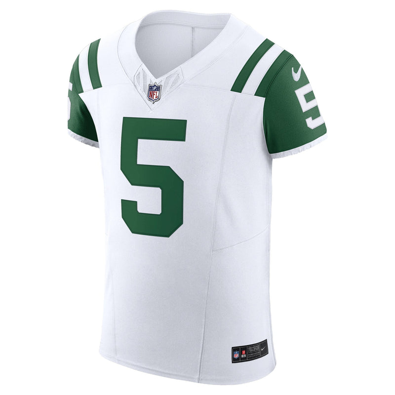 Garrett Wilson New York Jets Nike Classic Alternate Vapor F.U.S.E. Elite Jersey - White