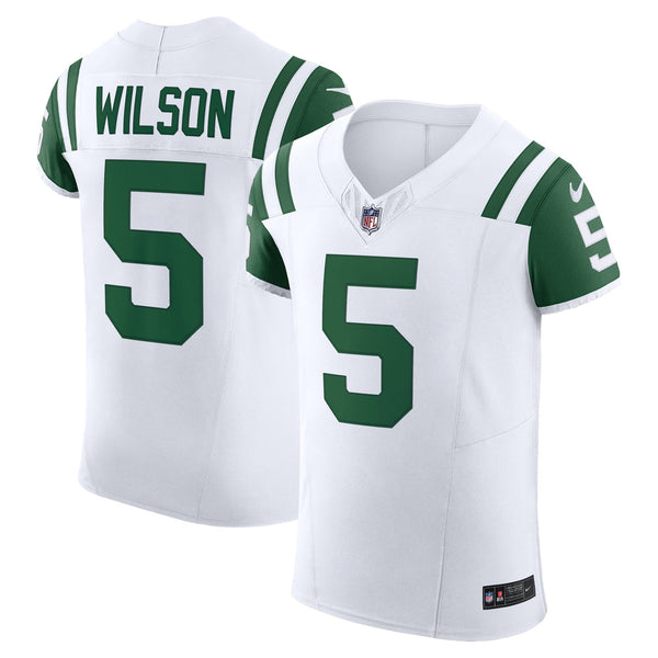 Garrett Wilson New York Jets Nike Classic Alternate Vapor F.U.S.E. Elite Jersey - White