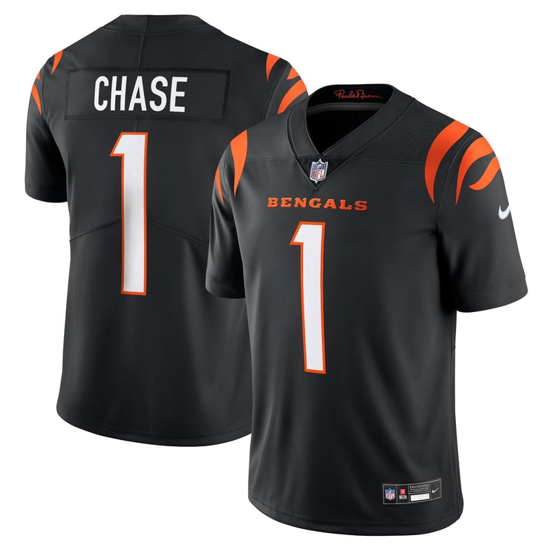 Nike Ja'Marr Chase Men's Black Cincinnati Bengals Vapor Untouchable Limited Jersey