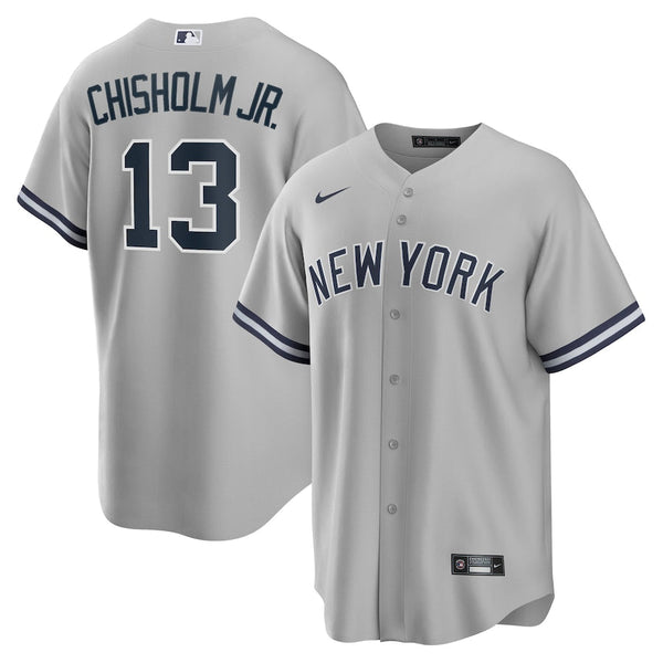 Jazz Chisholm Jr. New York Yankees Nike Road Player Jersey - Gray