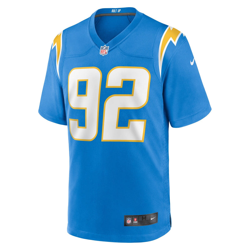 Justin Eboigbe Los Angeles Chargers Nike Team Game Jersey - Powder Blue