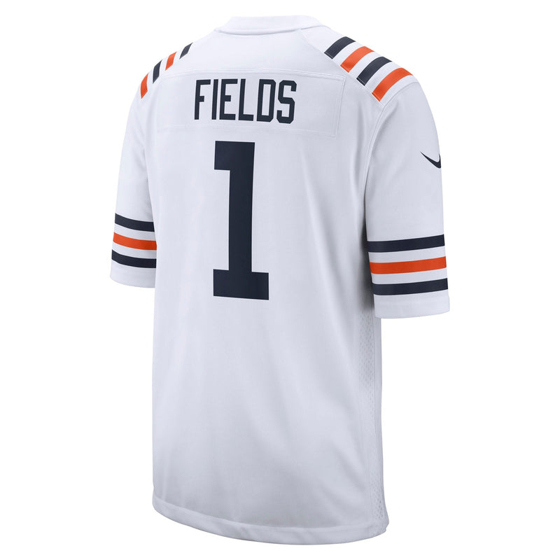 Men's White Nike Justin Fields Chicago Bears 2021 NFL Draft First Round Pick Alternate Classic Game Jersey