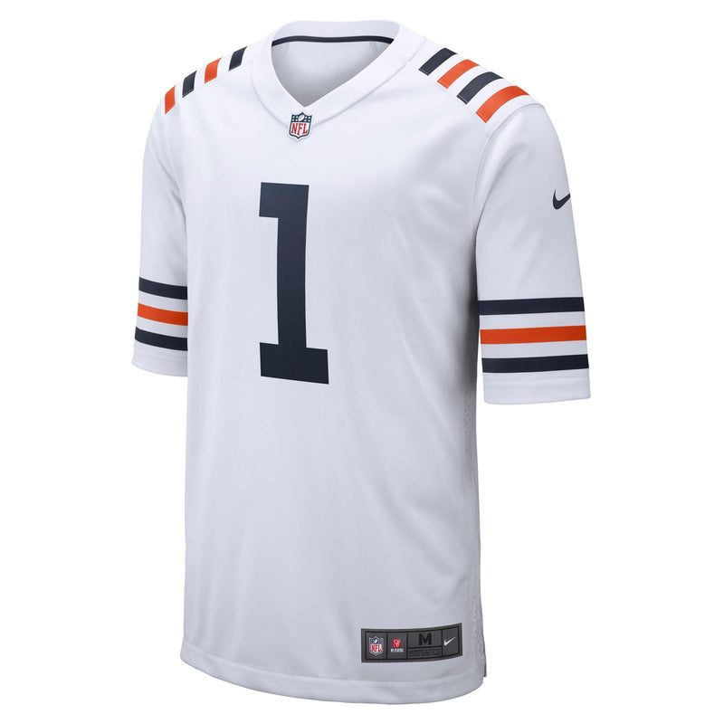 Men's White Nike Justin Fields Chicago Bears 2021 NFL Draft First Round Pick Alternate Classic Game Jersey