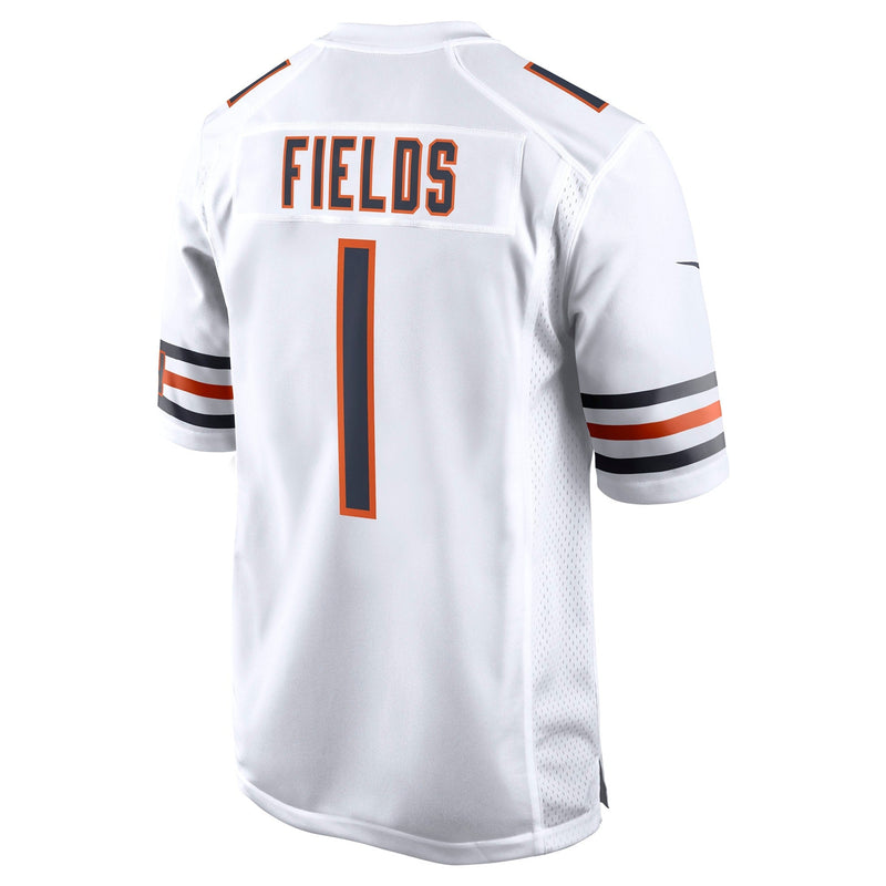 Men's Nike Justin Fields White Chicago Bears Player Game Jersey