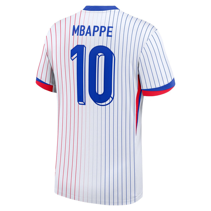 Kylian Mbappe France National Team Nike 2024 Away Jersey - White