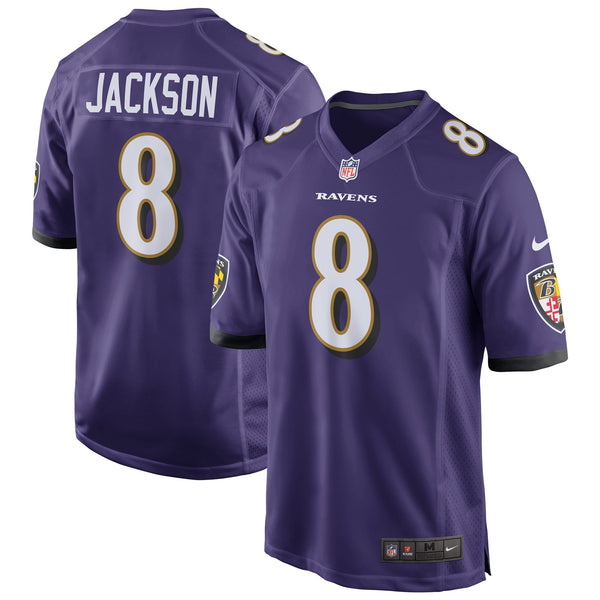 Lamar Jackson Baltimore Ravens Nike Game Jersey - Purple