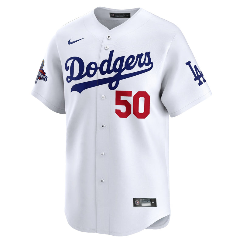 Mookie Betts Los Angeles Dodgers Nike 2024 World Series Champions Home Limited Player Jersey - White