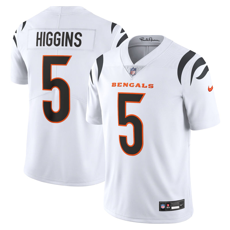 Nike Tee Higgins White Cincinnati Bengals Vapor Untouchable Limited Jersey for Men