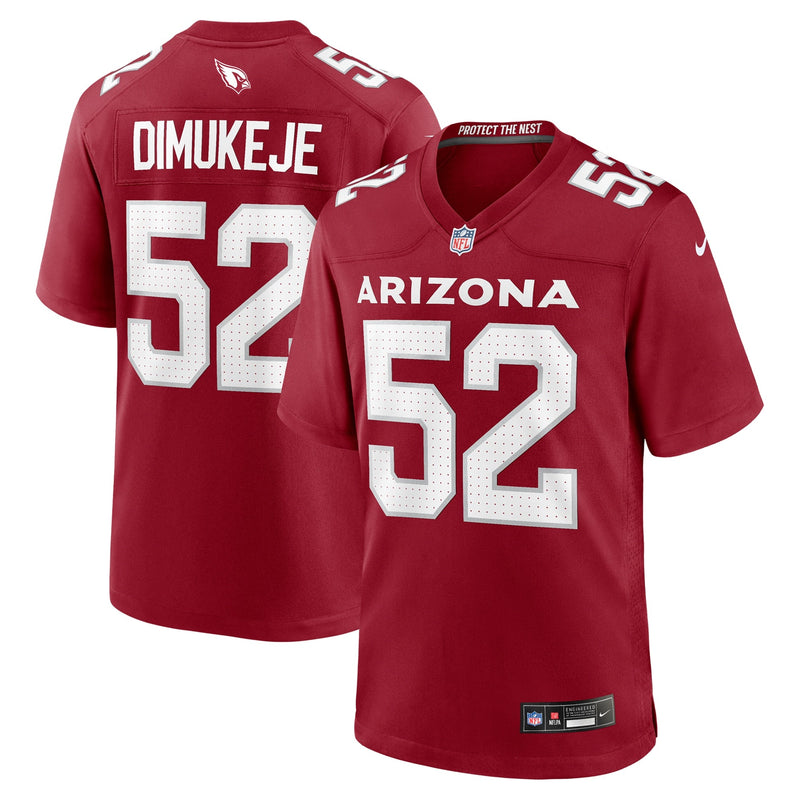 Victor Dimukeje Arizona Cardinals Nike Team Game Jersey - Cardinal